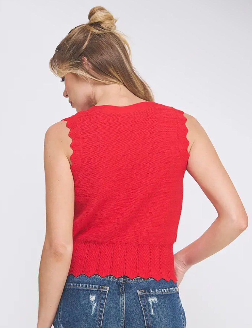 Scalloped Edge Vest