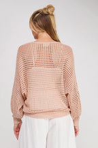 Open Weave Shimmer Top