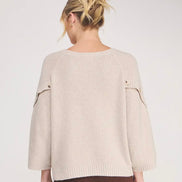 Button Sleeve Sweater