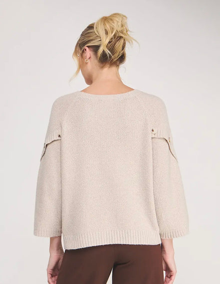 Button Sleeve Sweater