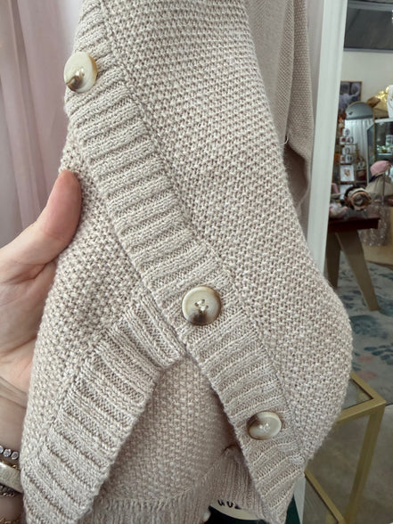 Button Sleeve Sweater