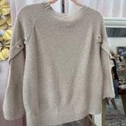 Button Sleeve Sweater