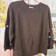 Button Sleeve Sweater