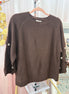 Button Sleeve Sweater