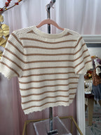 Scallop Stripe Cardi