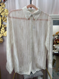 Textured Shimmer Buttonup