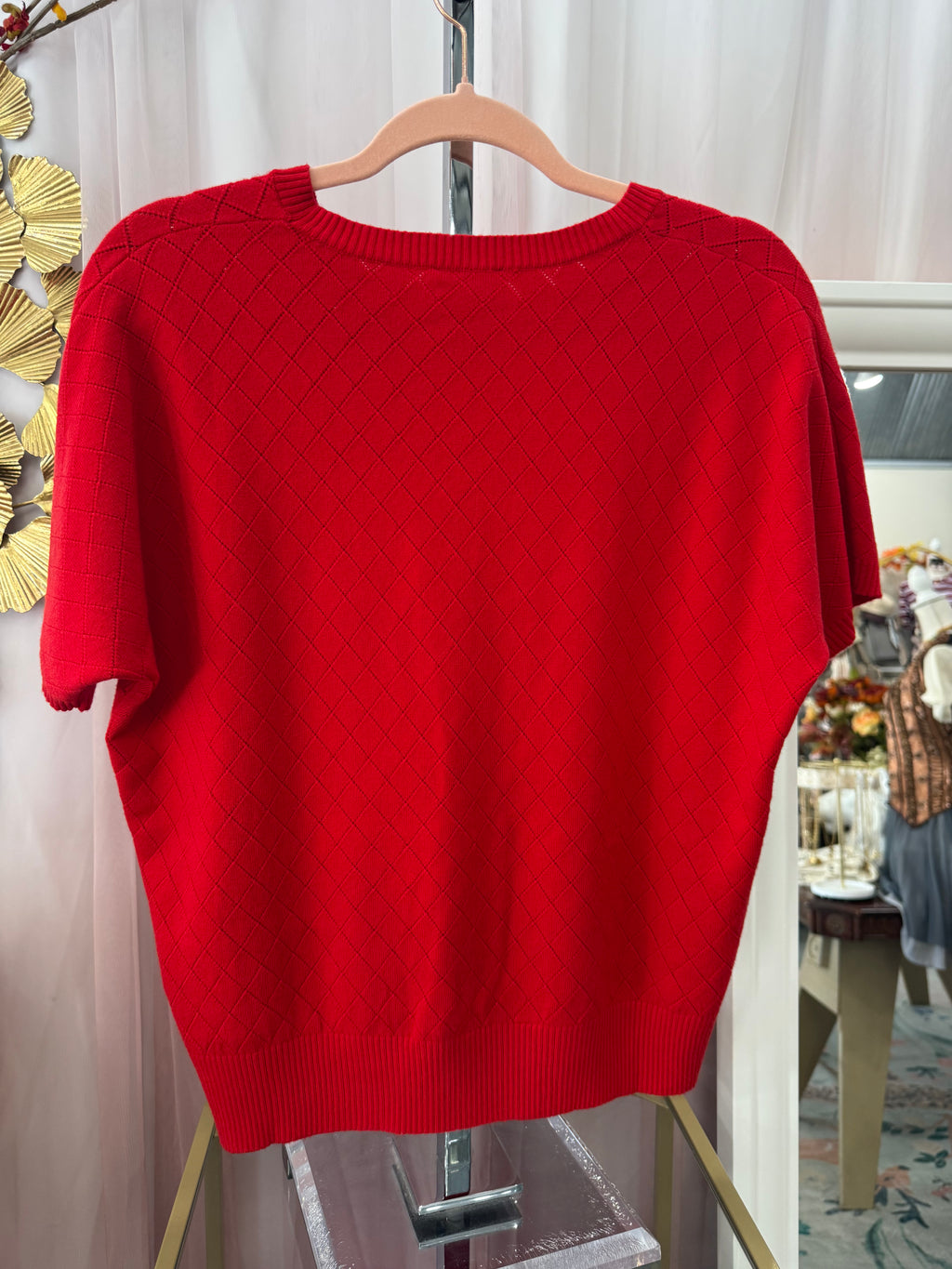 Argyle Fine Guage Sweater