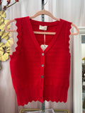 Scalloped Edge Vest