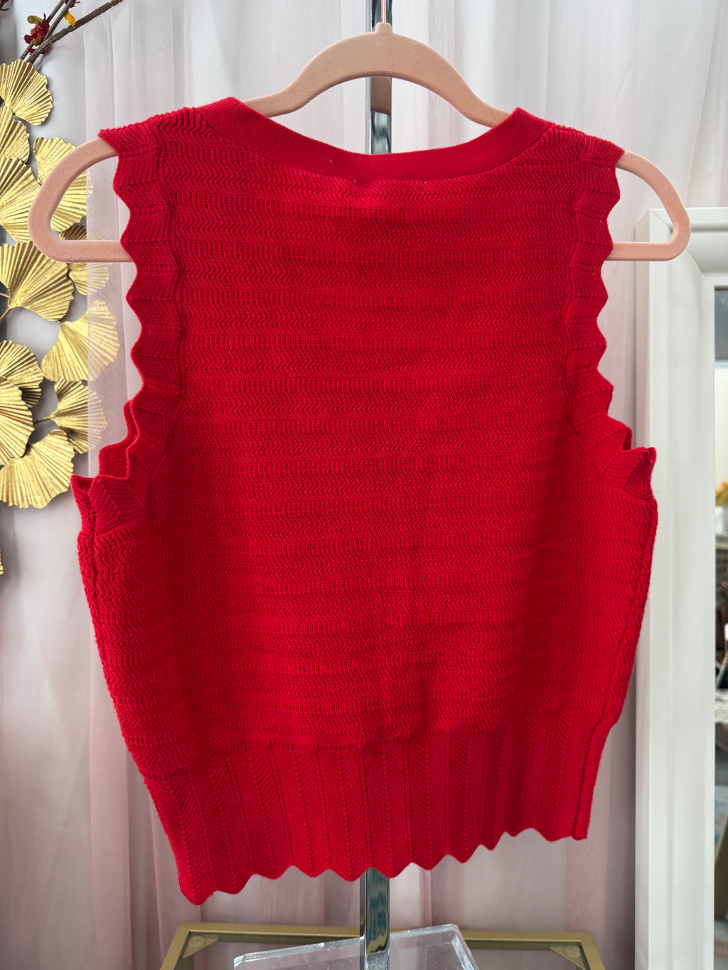 Scalloped Edge Vest