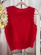 Scalloped Edge Vest