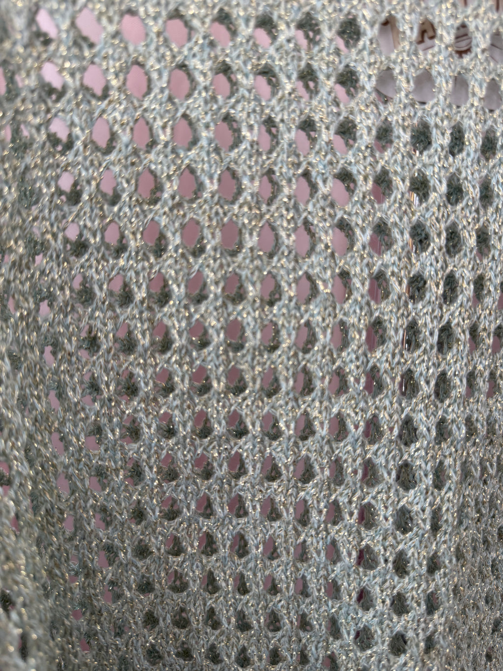 Open Weave Shimmer Top