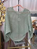 Open Weave Shimmer Top