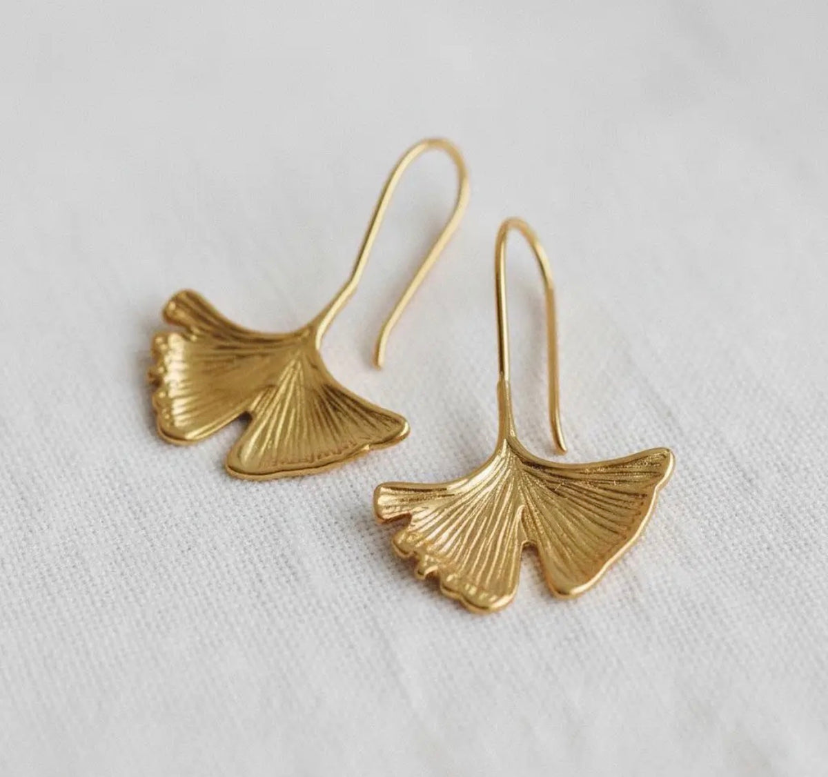 Ginkgo Leaf Earrings