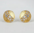 Brushed CZ Studs