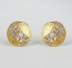 Brushed CZ Studs