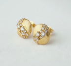 Brushed CZ Studs