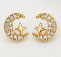 Moon & Star Studs
