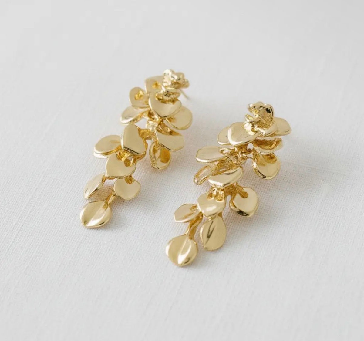 Leaf Tassel Earrings