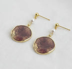 Enamel Geo Earrings