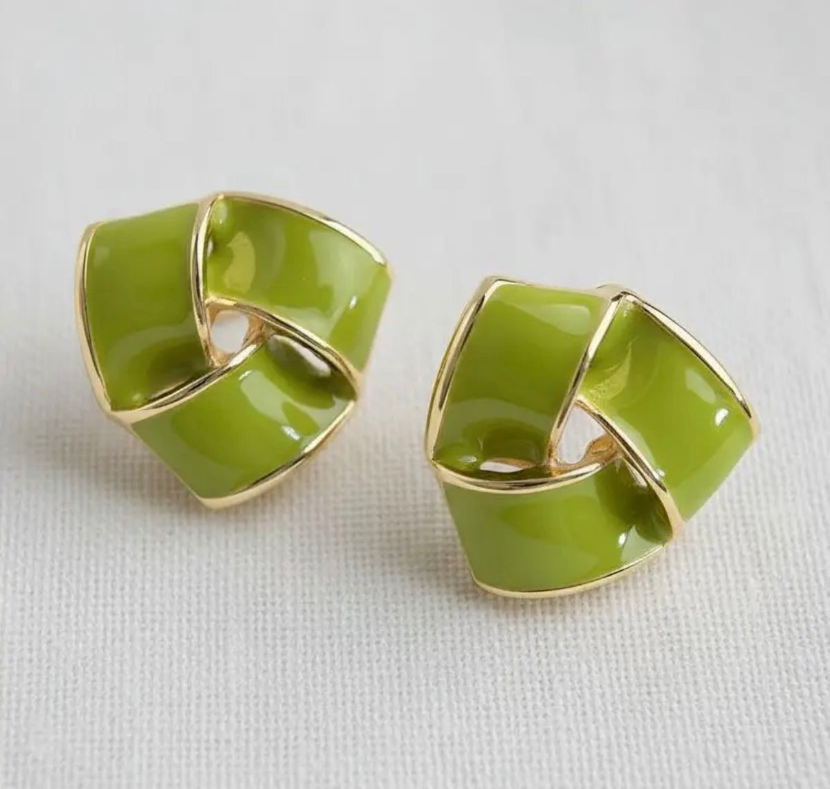 Chartreuse Studs