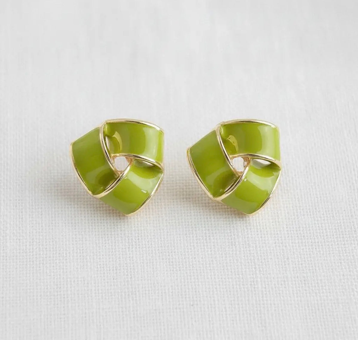 Chartreuse Studs