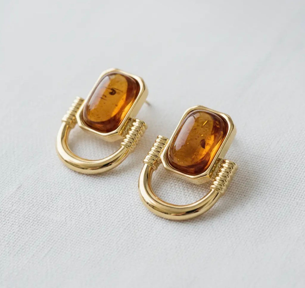 Geo Square Earrings
