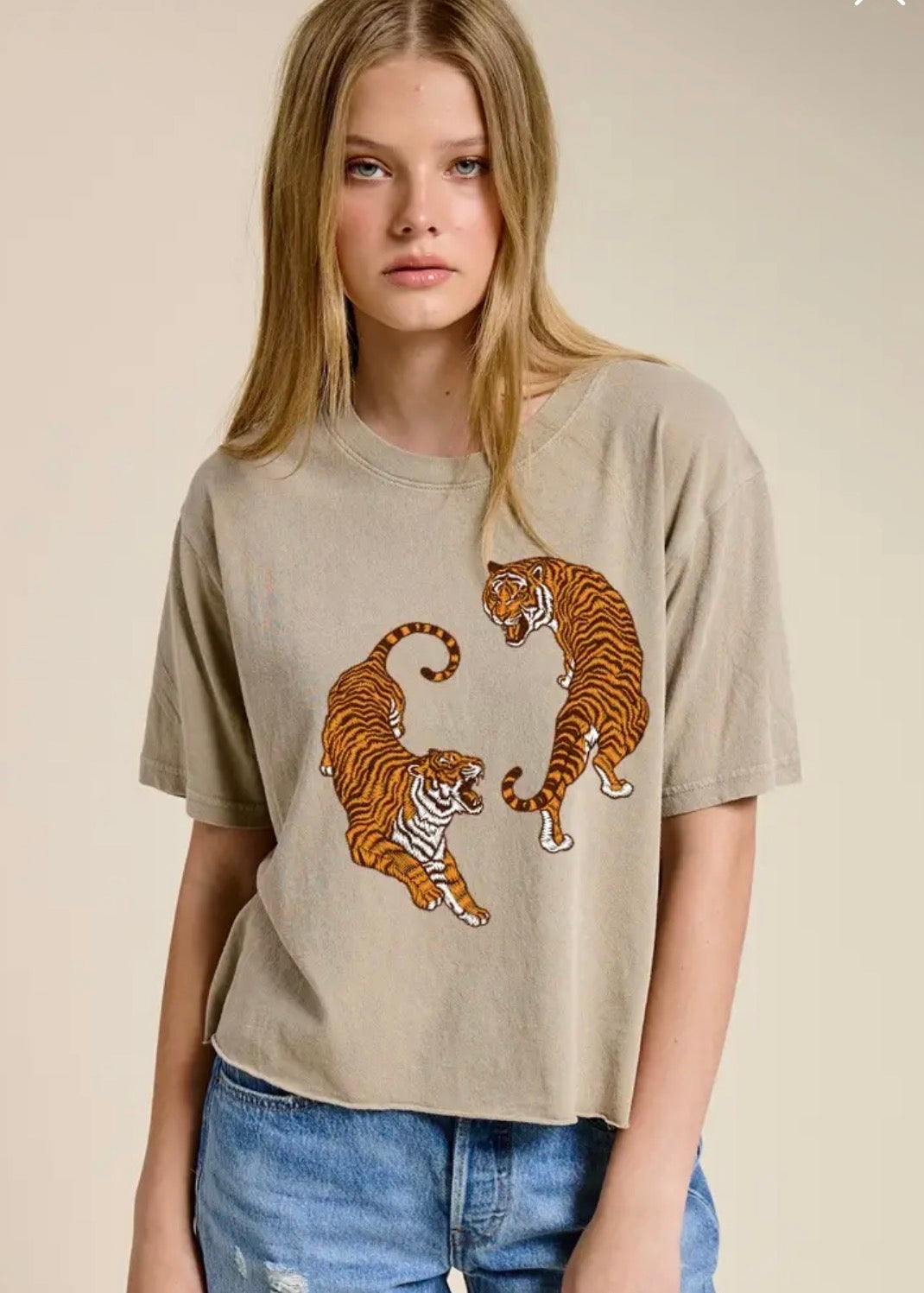 Twin Tigers Crop Tee